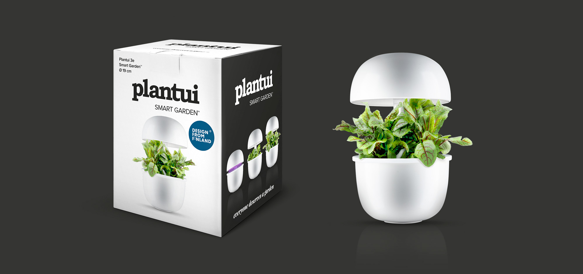 Pakkaussuunnittelu Plantui Smart Garden pakkauksille