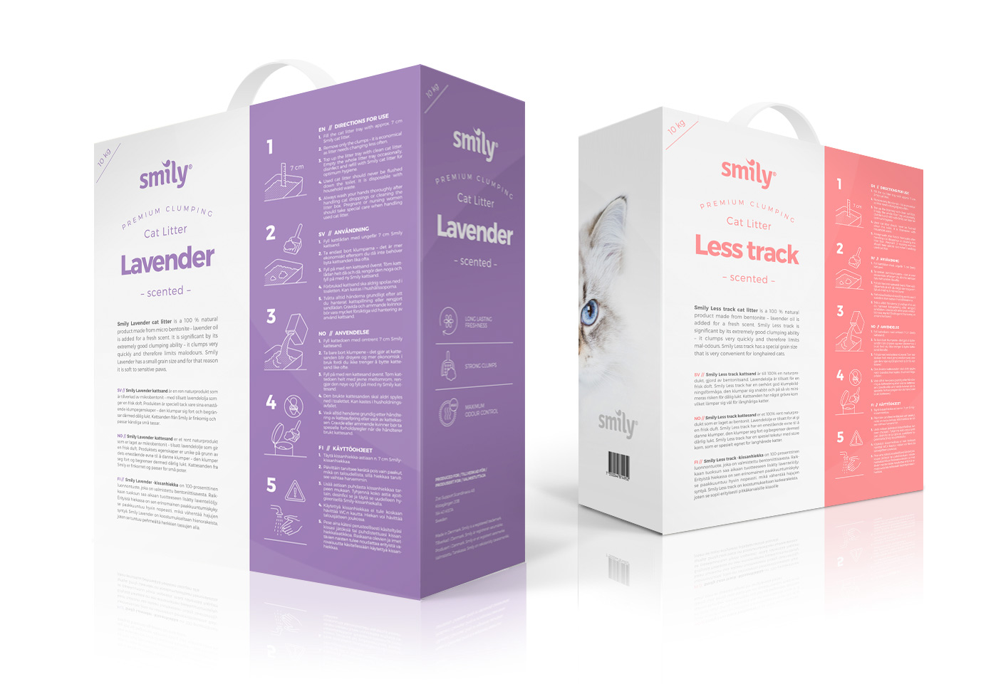Smily CatLitter collection package design