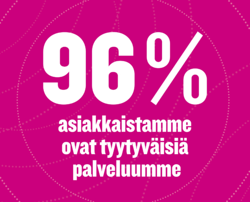 96% customer satisfaction