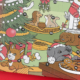 Musti ja Mirri Xmas Meaty joulukalenterin piirroskuvitus