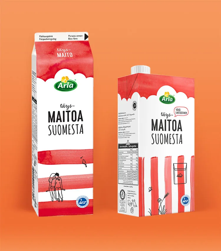 Uuden pakkausilmeen jalkautus Arlan tuotteisiin