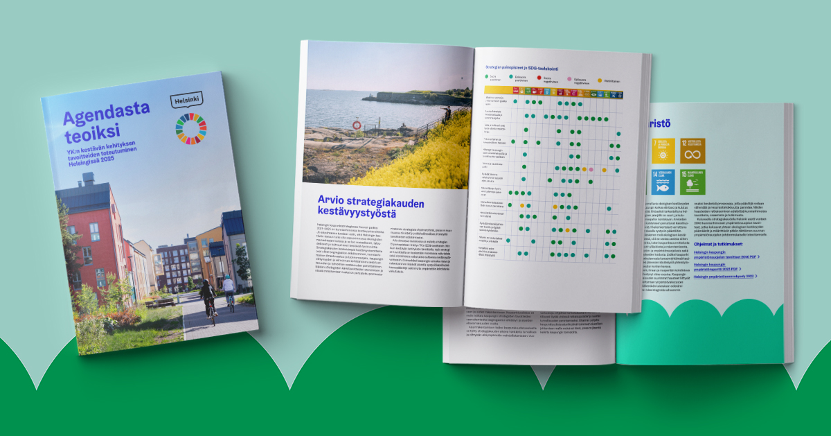 Kuvassa Agendasta teoiksi digijulkaisu.