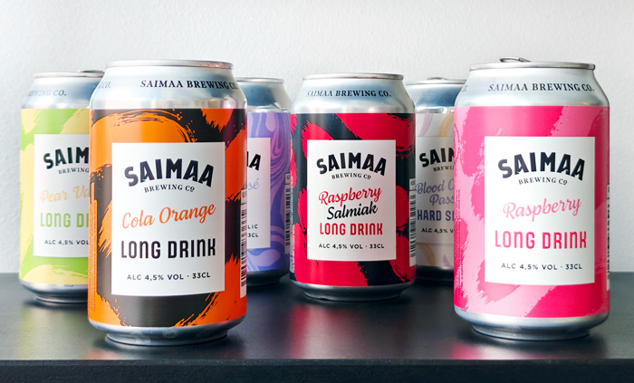 Kuvassa Saimaa Brewings tölkkejä.